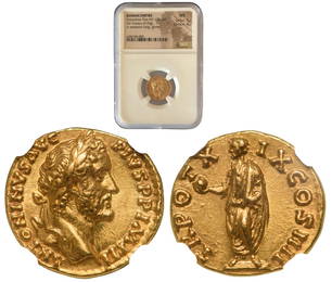 Antoninus Pius (138-161), Aureus, GOLD (6.93 g), Rome 155-156 AD.