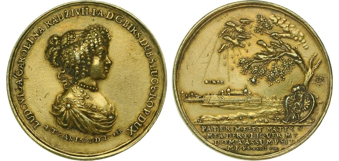 Ludovica Carolina Princess Radziwill, Medal, 1675, Danzig (1 of 1)