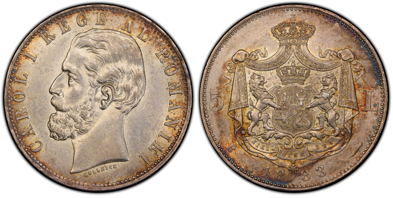 Carol I (1866 - 1914) 5 Lei 1883, Bucharest mint (1 of 1)