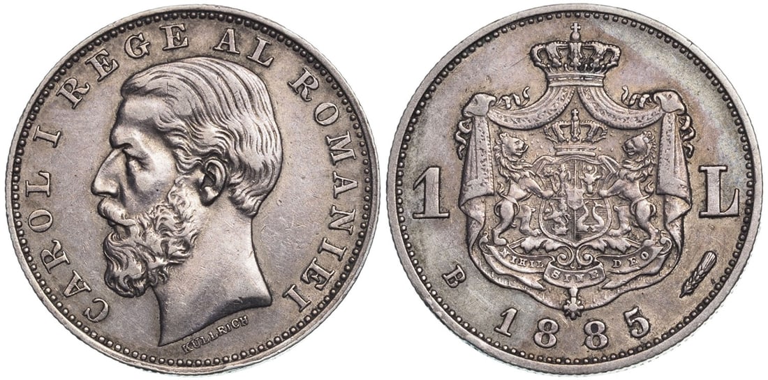 Carol I (1866 - 1914) 1 Leu 1885, Bucharest mint (1 of 1)