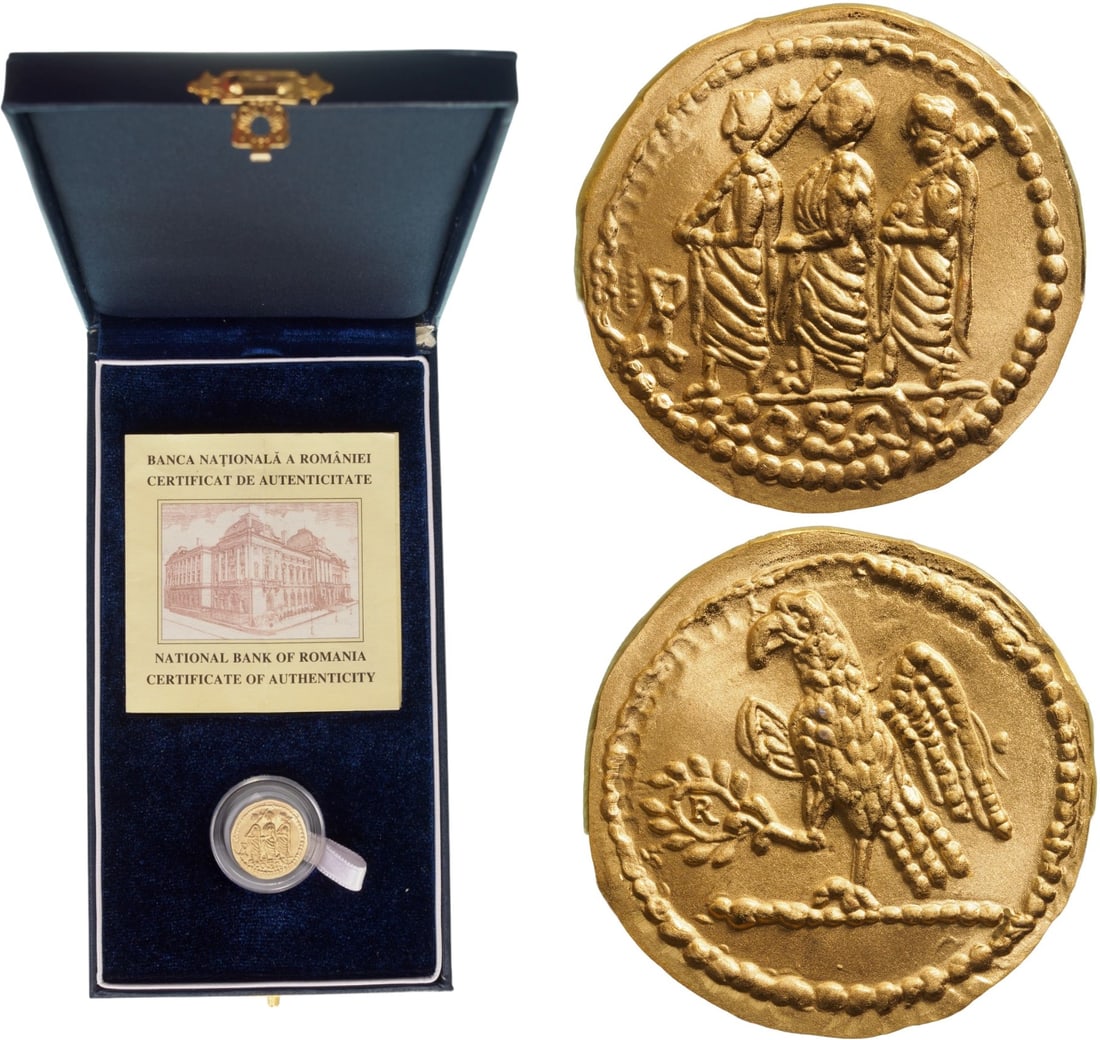 Gold Koson Replica 2005 - Romanian National Bank: Gold, 8.50 g, in original case of issue with certificate. UNC, PROOF!