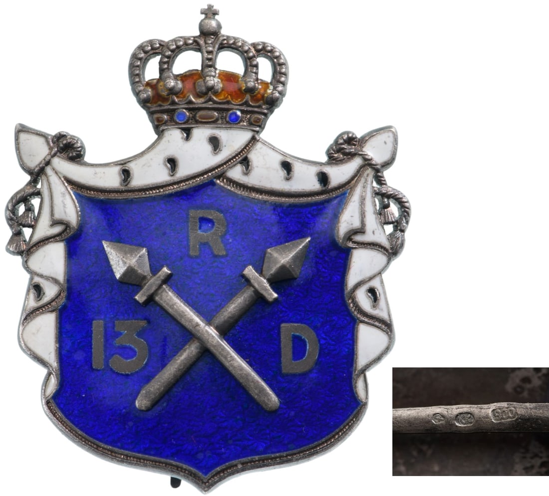 Special Collection of 7 Year Infantry Regimental Badges of the 13th Infantry Regiment-Stefan cel (1 of 1)