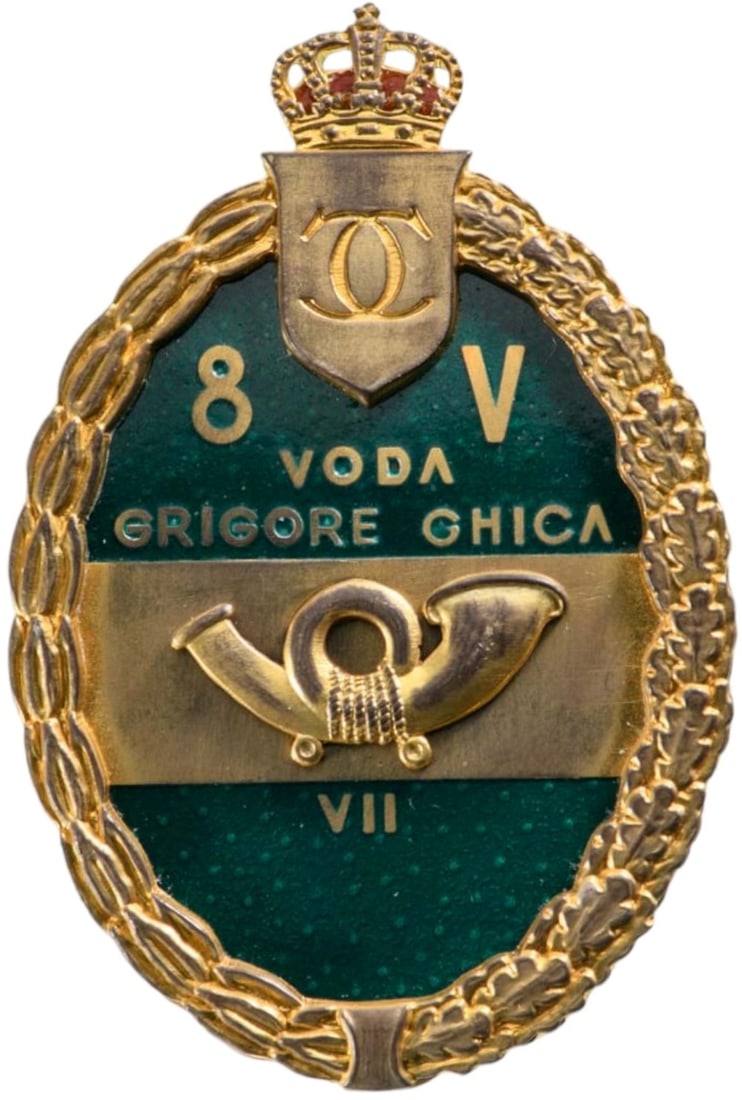 Special Collection of 7 Year Regimental Badges of the 8th Riflemen Regiment -Voda Grigore Ghica (1 of 1)