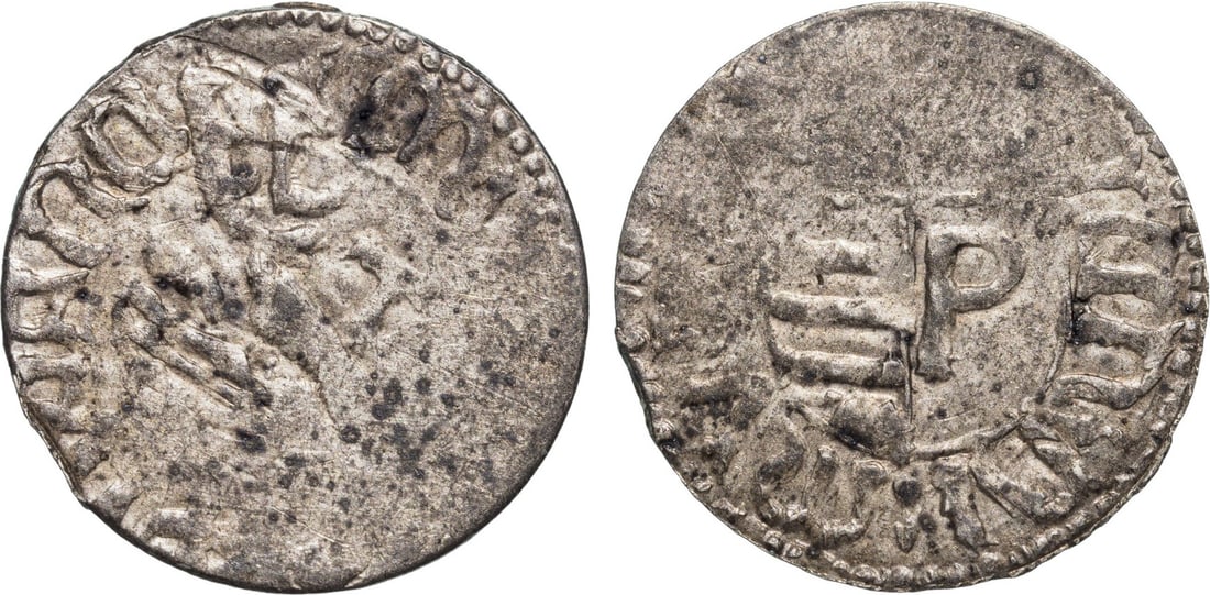 Wallachia. Mircea I (1386-1416), Ducat ND: Silver, 0.39 g. Monogram "P". MBR 150. VF+