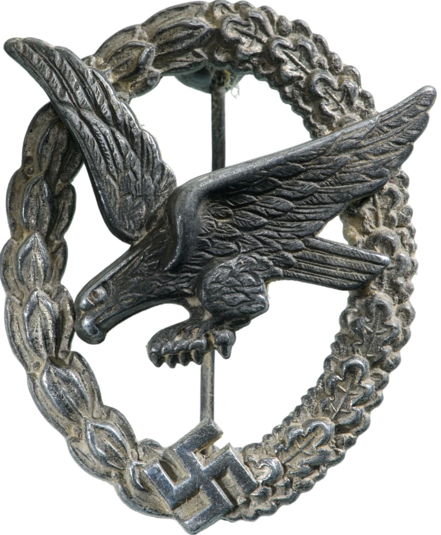 Fliegerschutzenabzeichen ohne Blitzbundel, Type I / Air Gunner Badge without Lightning, Type I (1 of 2)