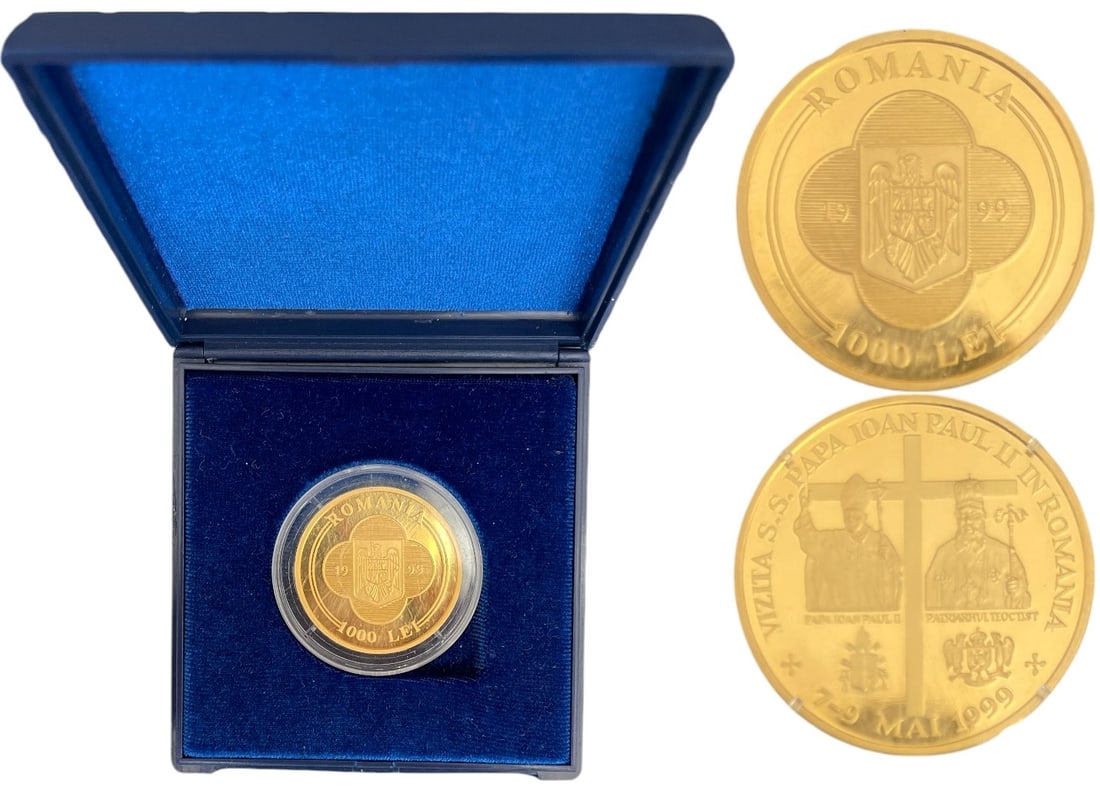 1000 Lei 1999, the Visit of Pope John Paul II in Romania (1 of 1)