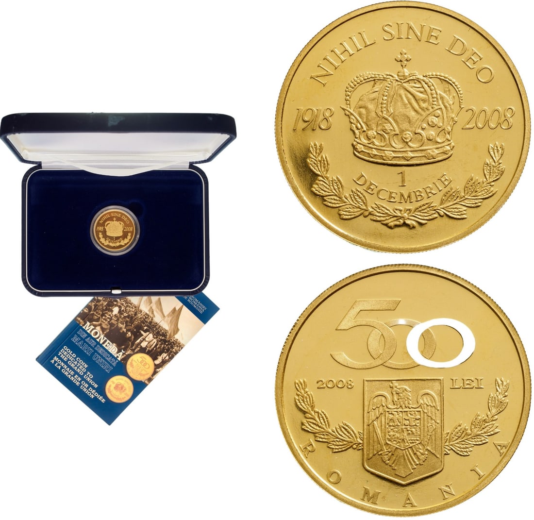 500 Lei 2008 to Commemorate 100 Years the Great Union of 1918 (1 of 1)