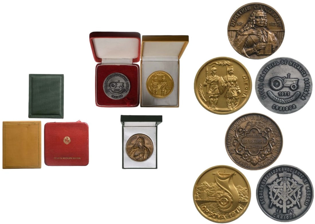 Set of Three Medals: Craiova (Superior School of Arts and Labour) - 1971; Orsova (Dierna) - 1974; (1 of 1)