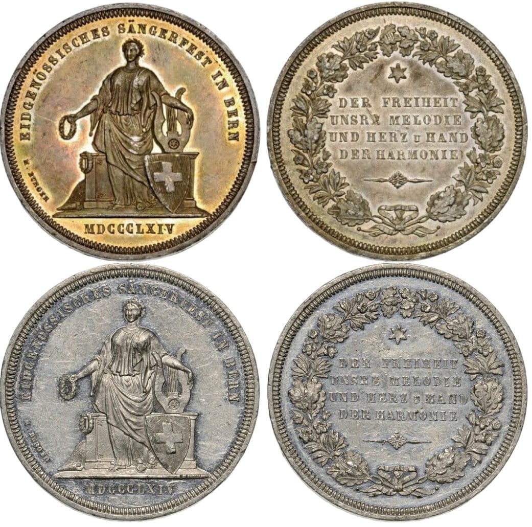 Federal Singing Festival in Bern, 1864 - Lot of 2 (1 of 1)