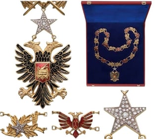 338 International Exceptionnal Orders, Medals, Pocket Watches and Memorabilia. Highlights from Albania, Austria, Bulgaria, Greece, Montenegro, Poland, Romania, Russia, Serbia, Slovakia and Turkey.