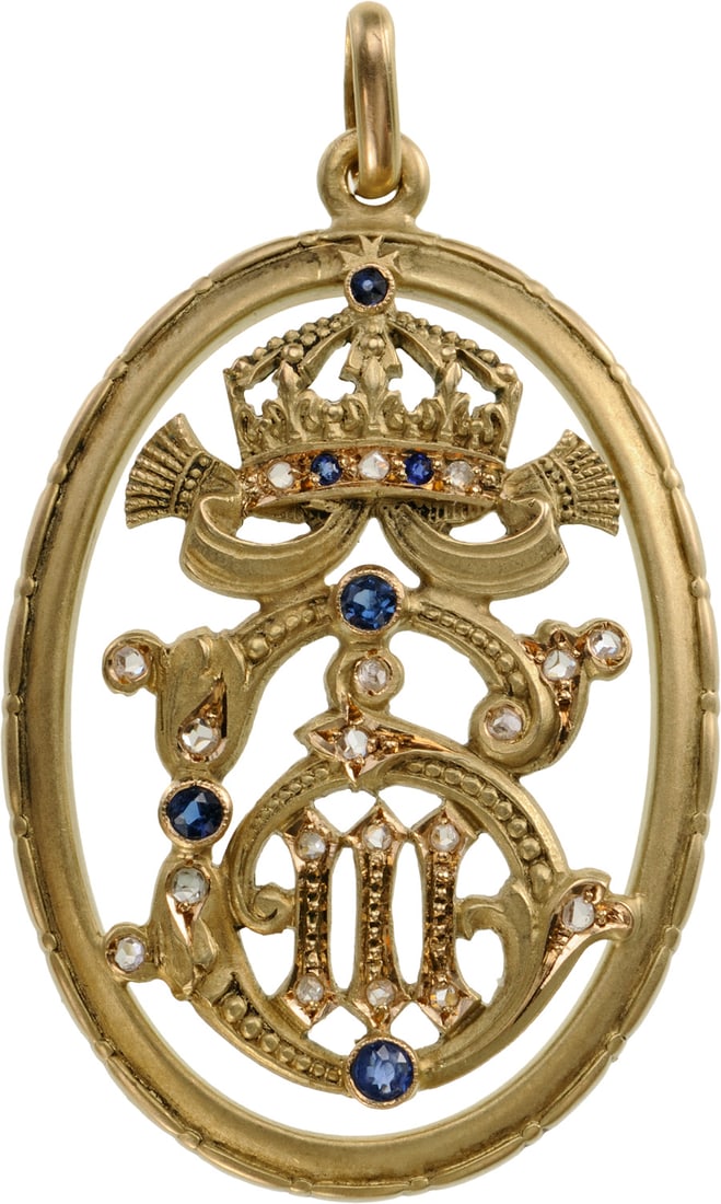 Pendant with the Royal Cypher of Tsar Boris III (1 of 1)