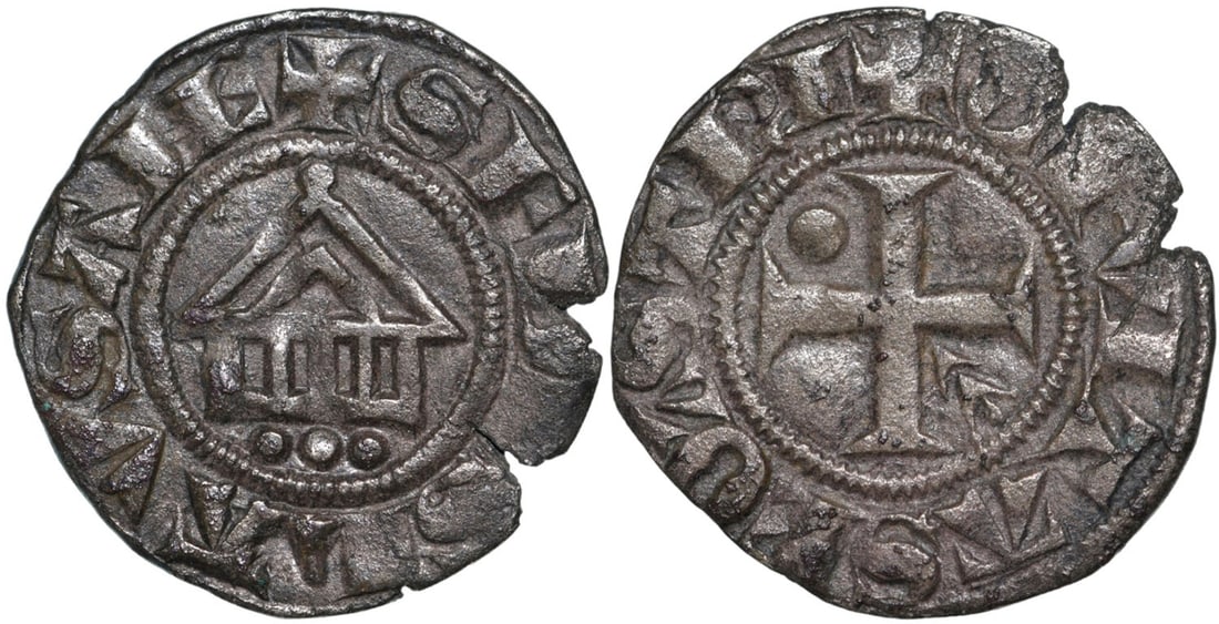 Lausanne Bistum, Denier Anonyme end of 13 Century, "Good Style" (1 of 1)