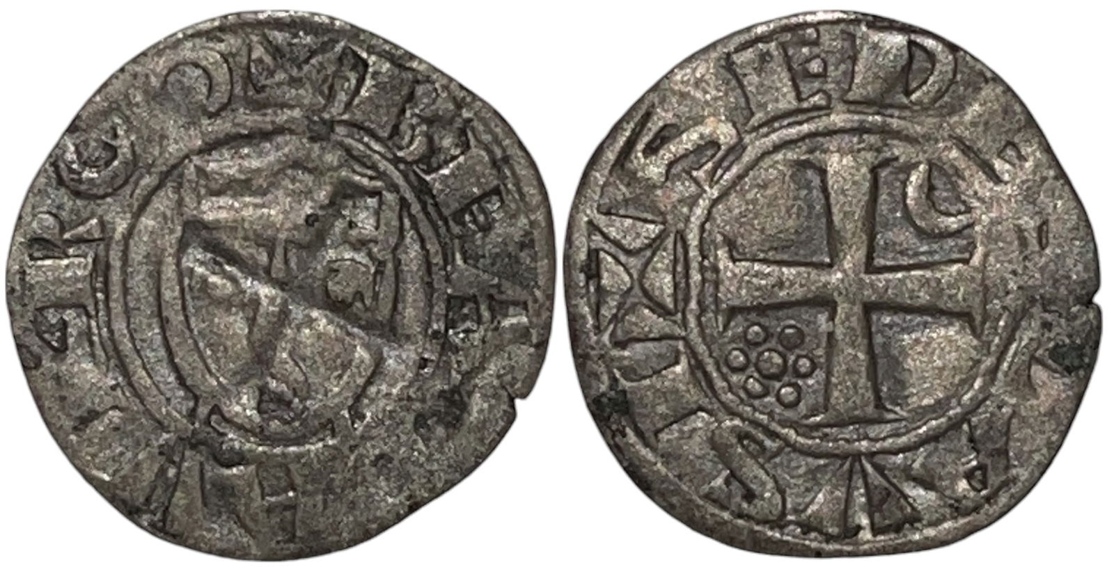 Lausanne Bistum, Guy de Prangins, 1375-1394, Denier n.d., "Beata Virgo ". Lausanne Mint (1 of 1)
