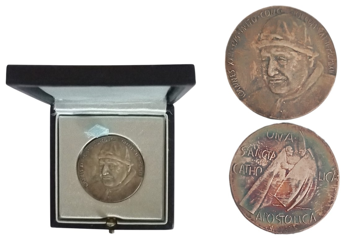 John XXIII (1958-1963) Opening of Vatican II Medal , 1962, by Giacomo Manzu (1 of 1)