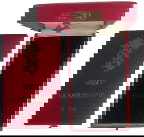 Order of Saint Alexander: Knight's Cross, 5th Class. Original Case of Issue, with gilt monogram of Tsar Boris III and inscription on the lid. Extremely fine condition! I