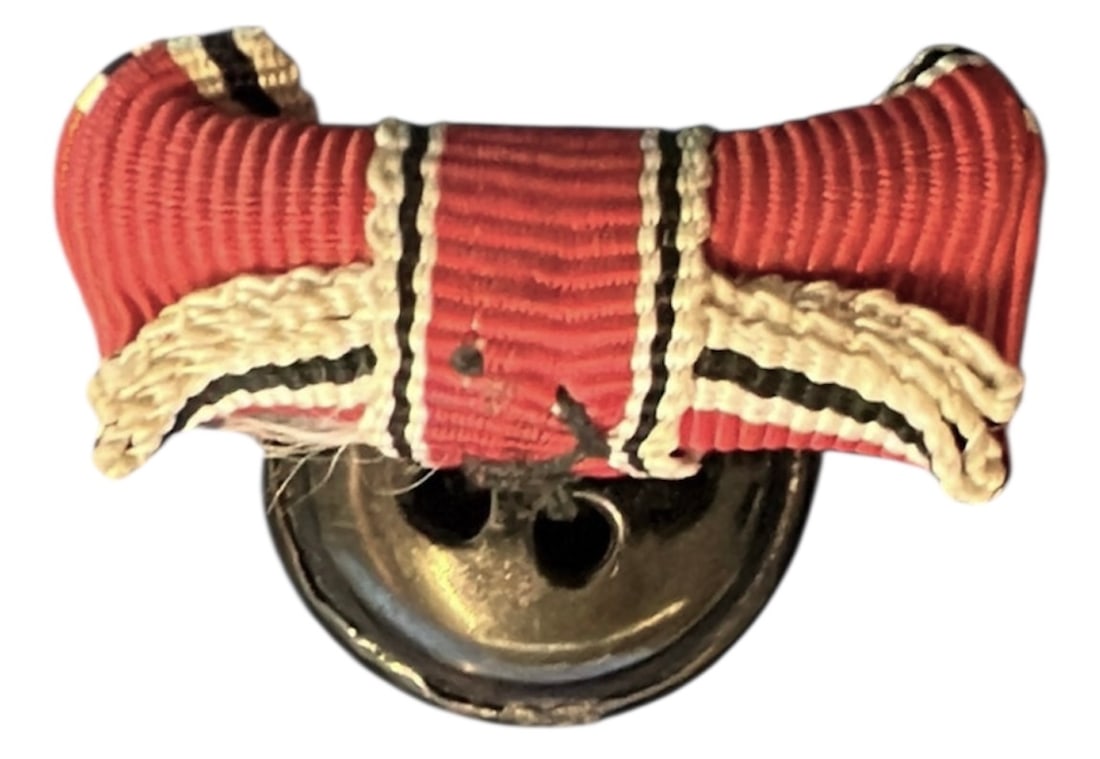 GERMAN EAGLE ORDER - Verdienstorden vom Deutschen Adler: Ribbon Bow, 27x8 mm, original suspension button. Scarce! II R!