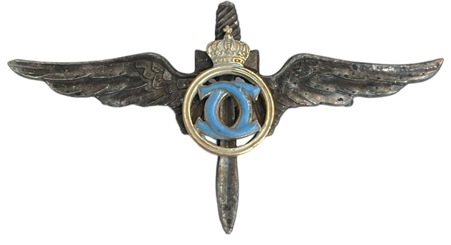 MILITARY PILOT BADGE, KING CAROL II MODEL, 1931-1940 (1 of 1)
