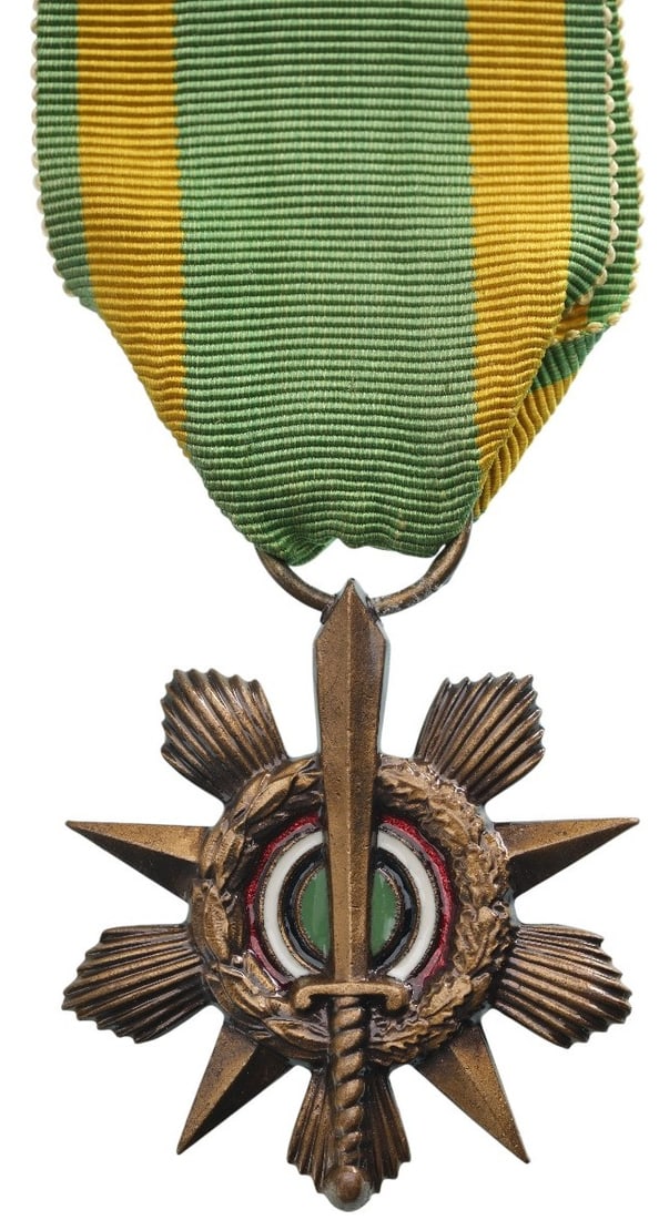 Order of the Wounded (Wound Medal), 1953: Breast Badge, 40 mm, Bronze, suspension device and original ribbon. In perfect condition! I