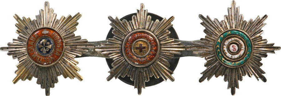 The Order of St. Vladimir - A Miniature Bar with three stars (1 of 1)