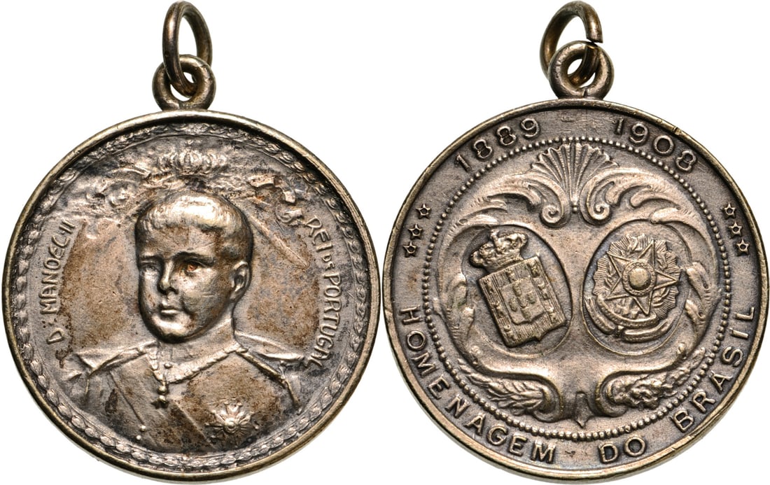 Ascension to the Throne of Manuel II of Portugal Medal (1 of 1)