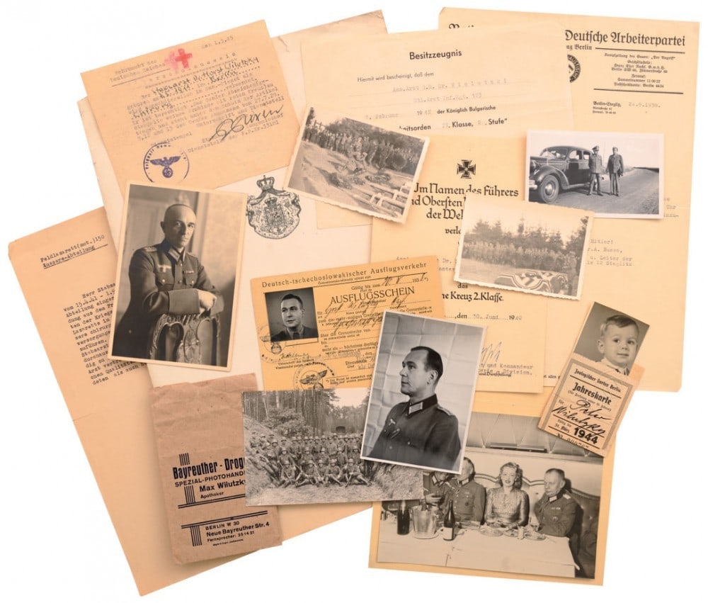 Lot of 36 Documents 3rd Reich awarded to an Austrian Medical Officer (1 of 1)