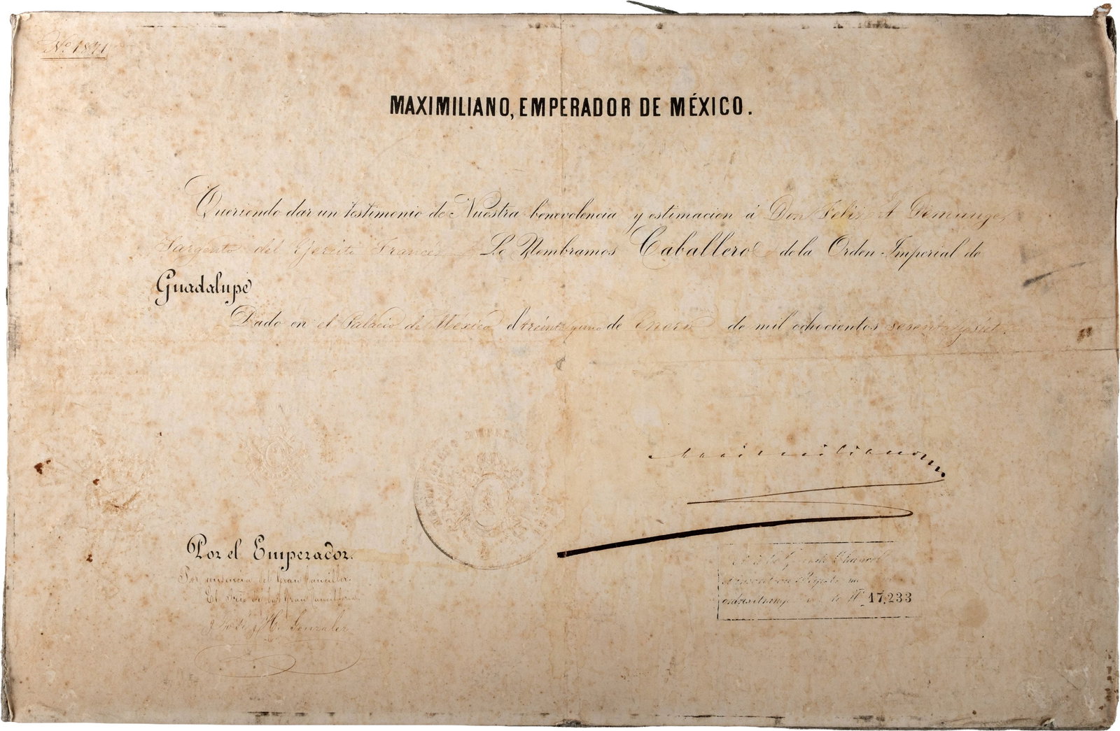 the National Order of Our Lady of Guadalupe (1 of 1)