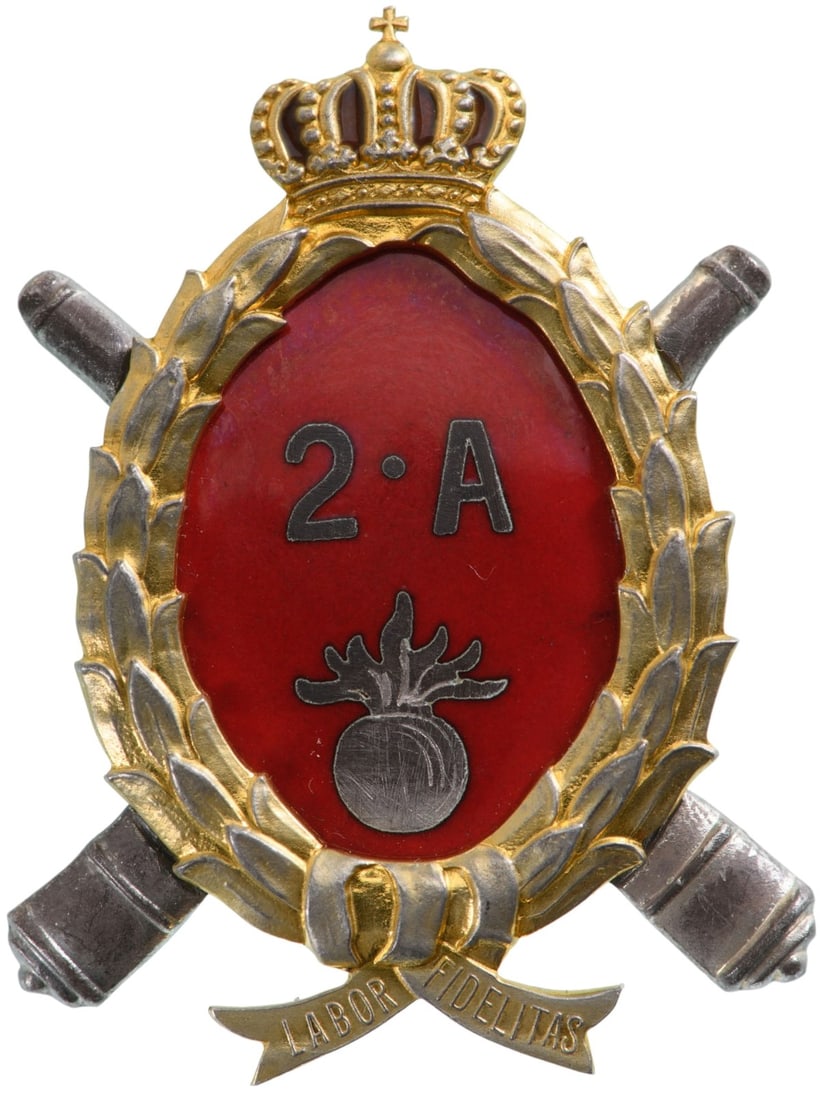 Special Collection of 7 Year Artillery Badges - Badge of the 2nd Artillery Regiment- (1 of 1)