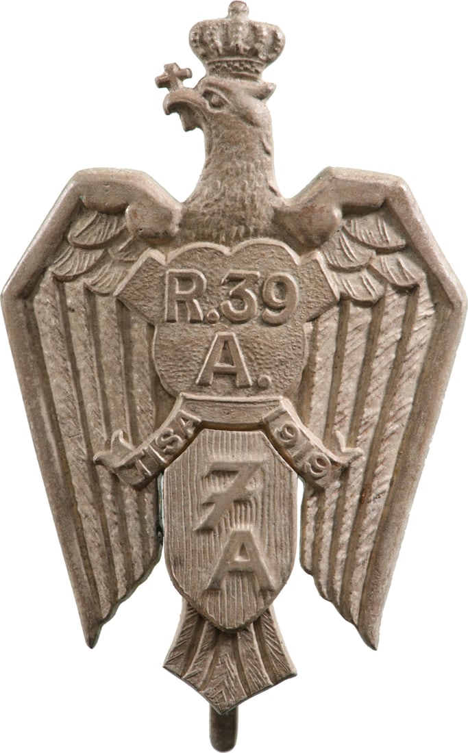 Special Collection of 7 Year Artillery Badges - Badge of the 39th Artillery Regiment (1 of 1)