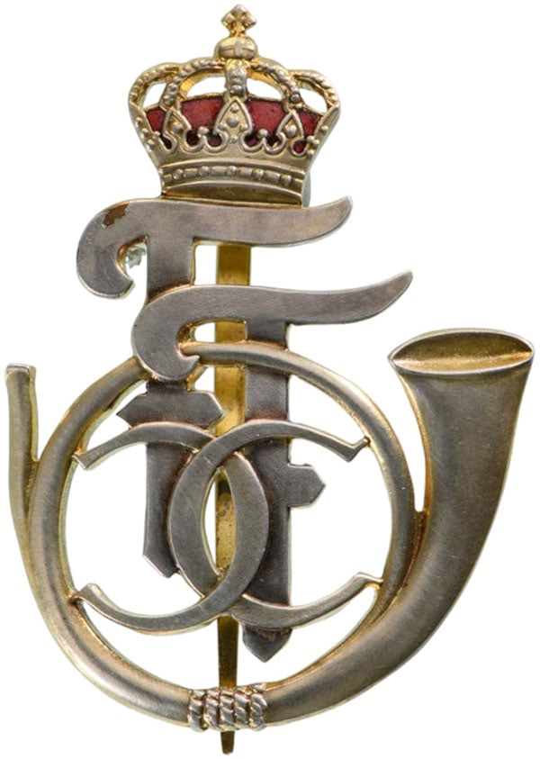Special Collection of 7 Year Regimental Badges of the 1st Riflemen Regiment-Prince Ferdinand (1 of 1)