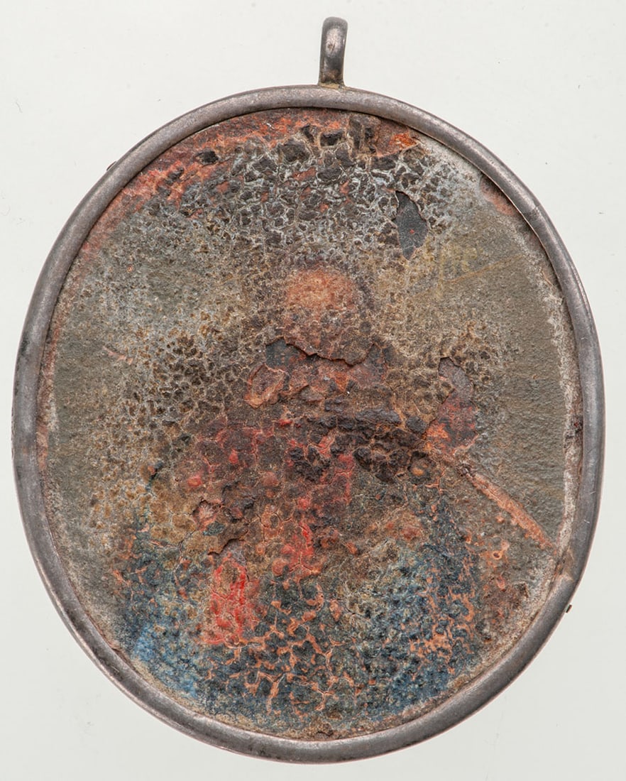 Travel icon with a miniature painted in the image of Christ (1 of 1)