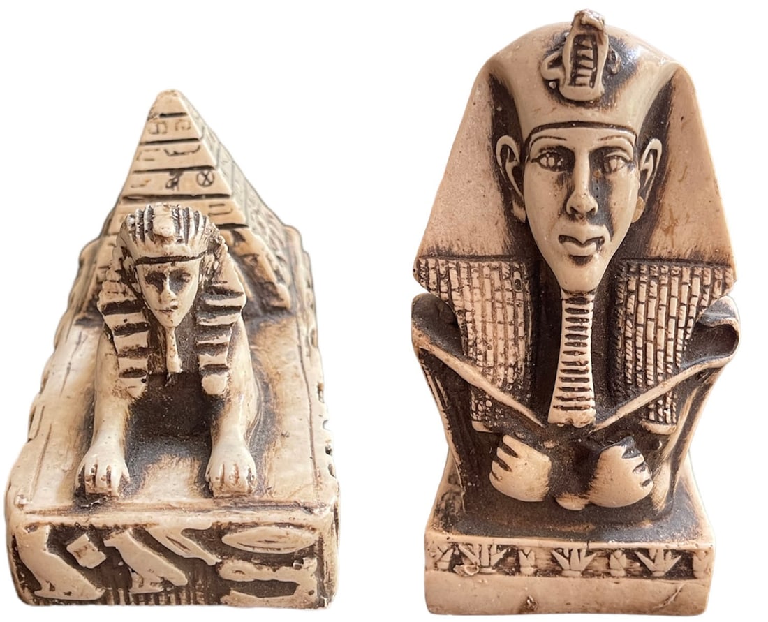 Pair of Egyptian Statuettes Representing Sphynxes (1 of 1)