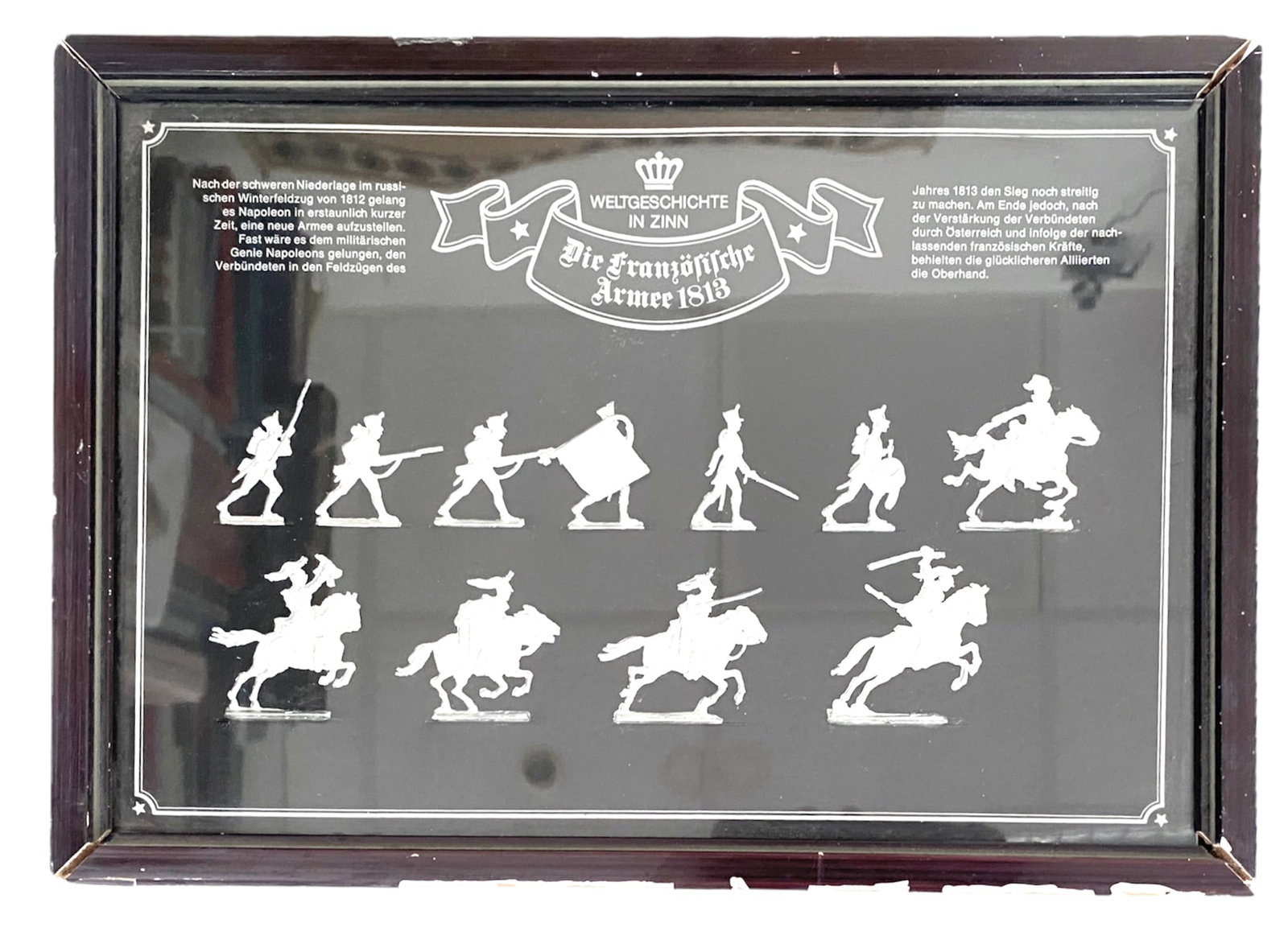 SET OF 7 TIN FIGURINES REPRESENTING THE FRENCH ARMY FROM 1813 (1 of 1)