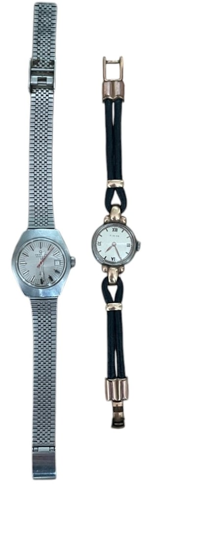 Lot of 2 Womens Watches: 1 x Certina, 1x Timor. Sold as is!