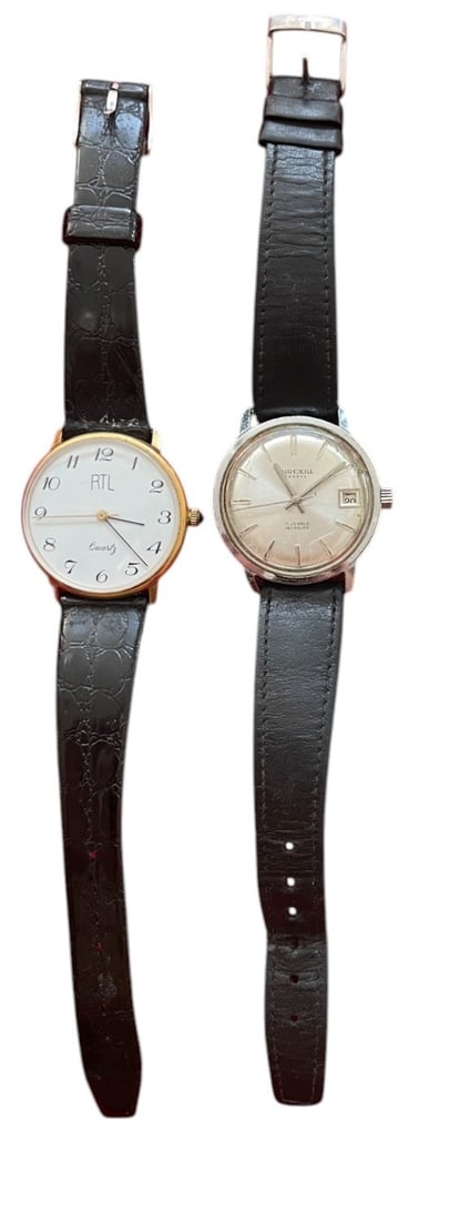 Lot of 2 Men's Watches: 1x Mirexal, 1x RTL. Sold as is!
