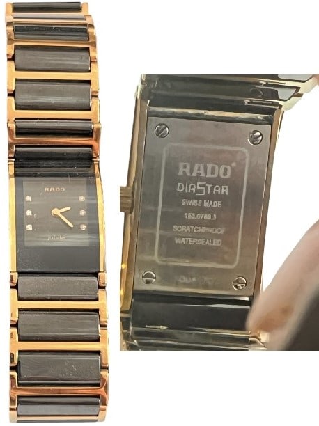 Rado Jubilee Ladies Wrist Watch: Rado Jubilee ladies wrist watch, 20x30 mm, stainless steel case and strap, quartz mouvement, saphire crystal. In very good condition.