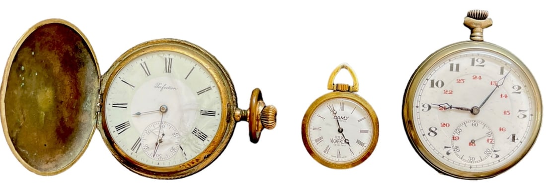 Lot of 3 Pocket Watches (1 of 1)