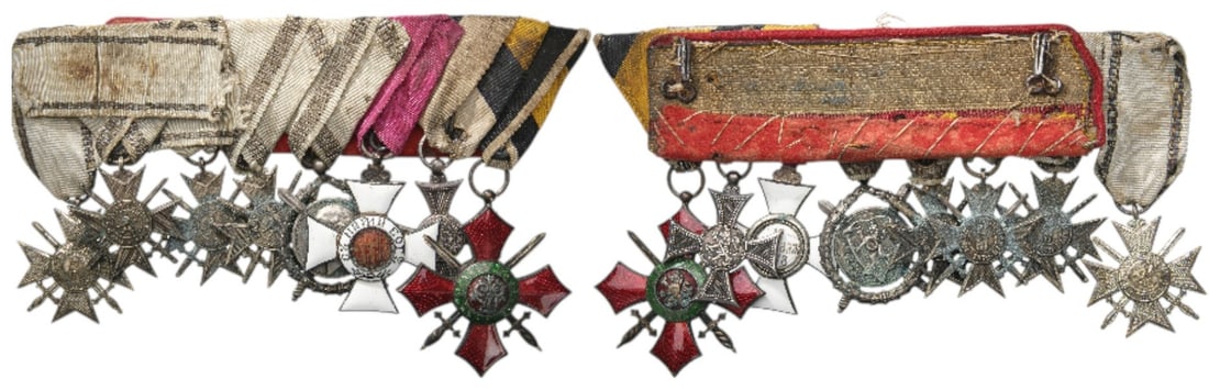 THE COLLECTION OF ORDERS AND MEDALS BARS - Bar of 8 (1 of 1)