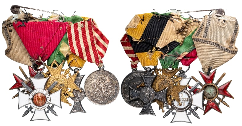THE COLLECTION OF ORDERS AND MEDALS BARS - Bar of 5 (1 of 1)
