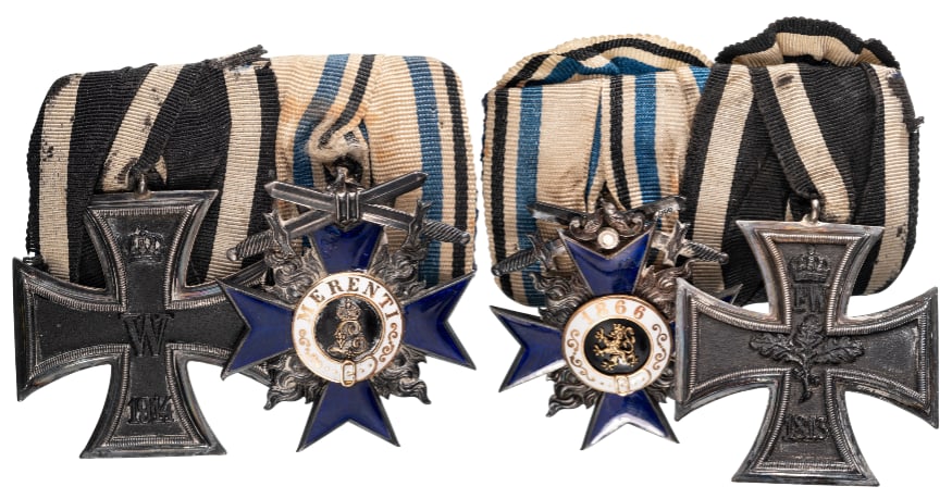 THE COLLECTION OF ORDERS AND MEDALS BARS - Bar of 2 (1 of 1)