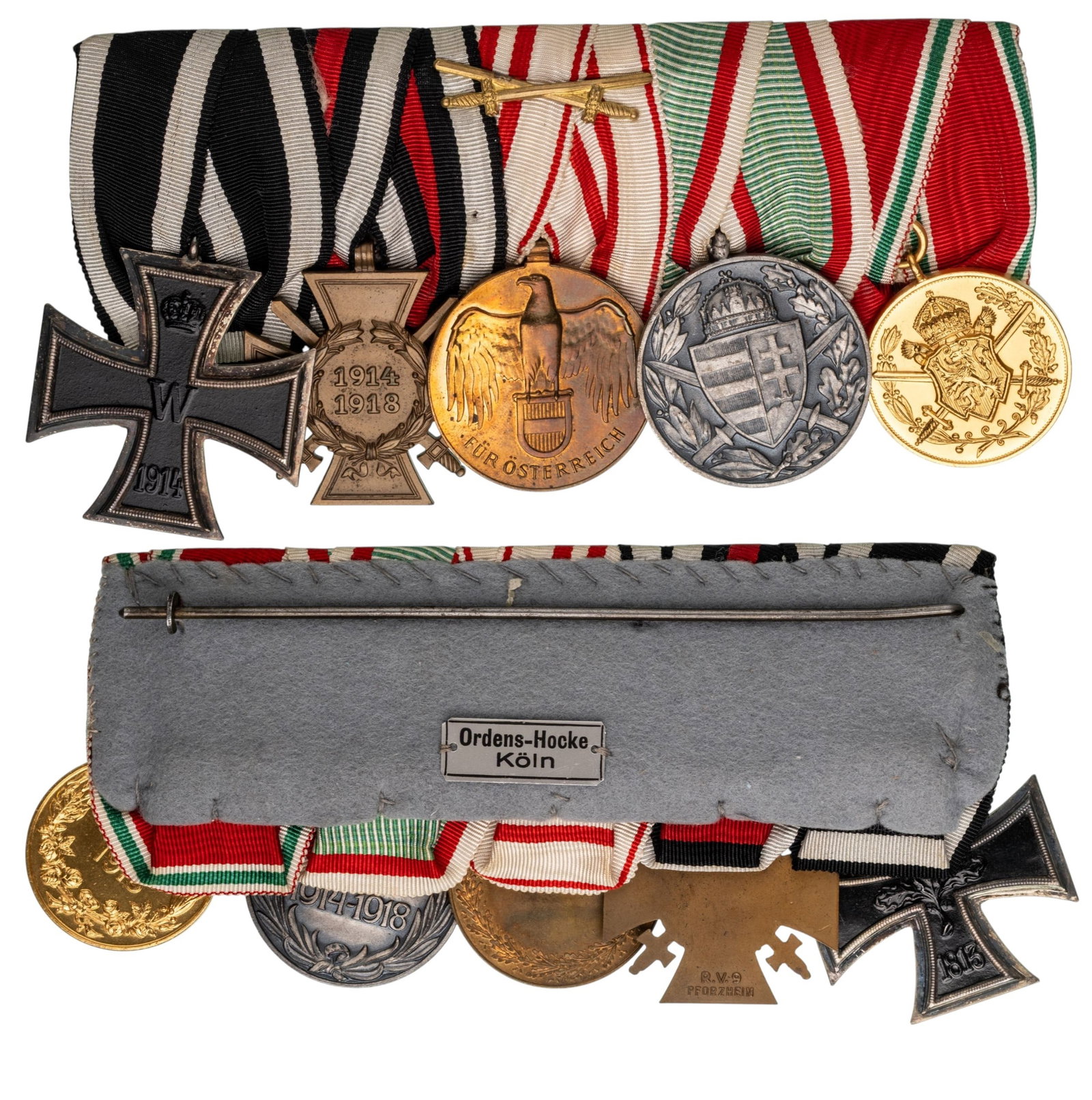THE COLLECTION OF ORDERS AND MEDALS BARS - Bar of 5 (1 of 1)