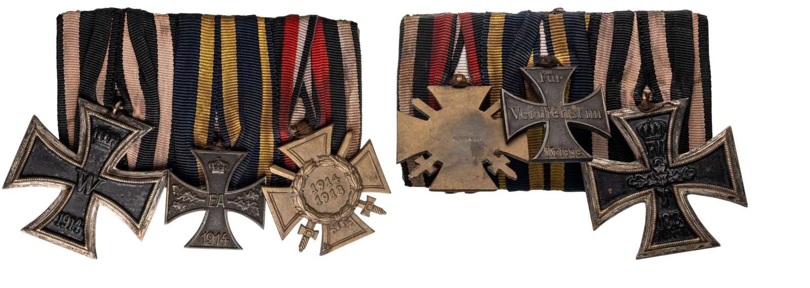 THE COLLECTION OF ORDERS AND MEDALS BARS - Bar of 3. (1 of 1)