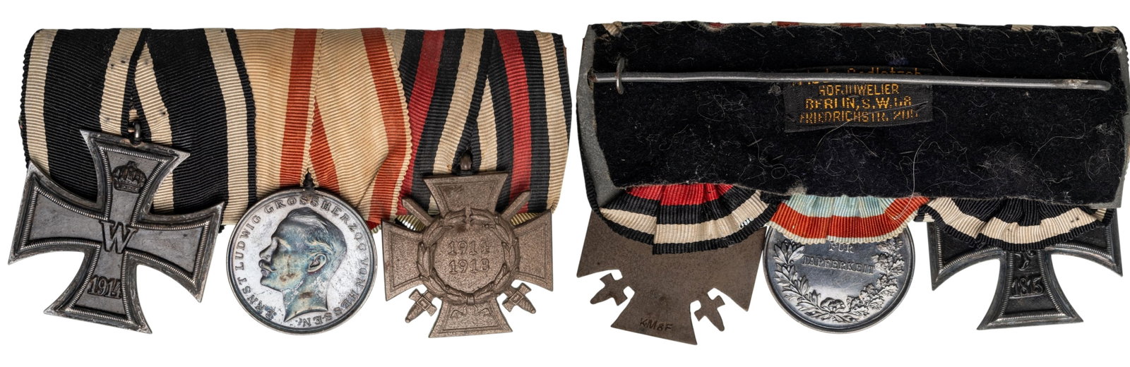 THE COLLECTION OF ORDERS AND MEDALS BARS - Bar of 3. (1 of 1)