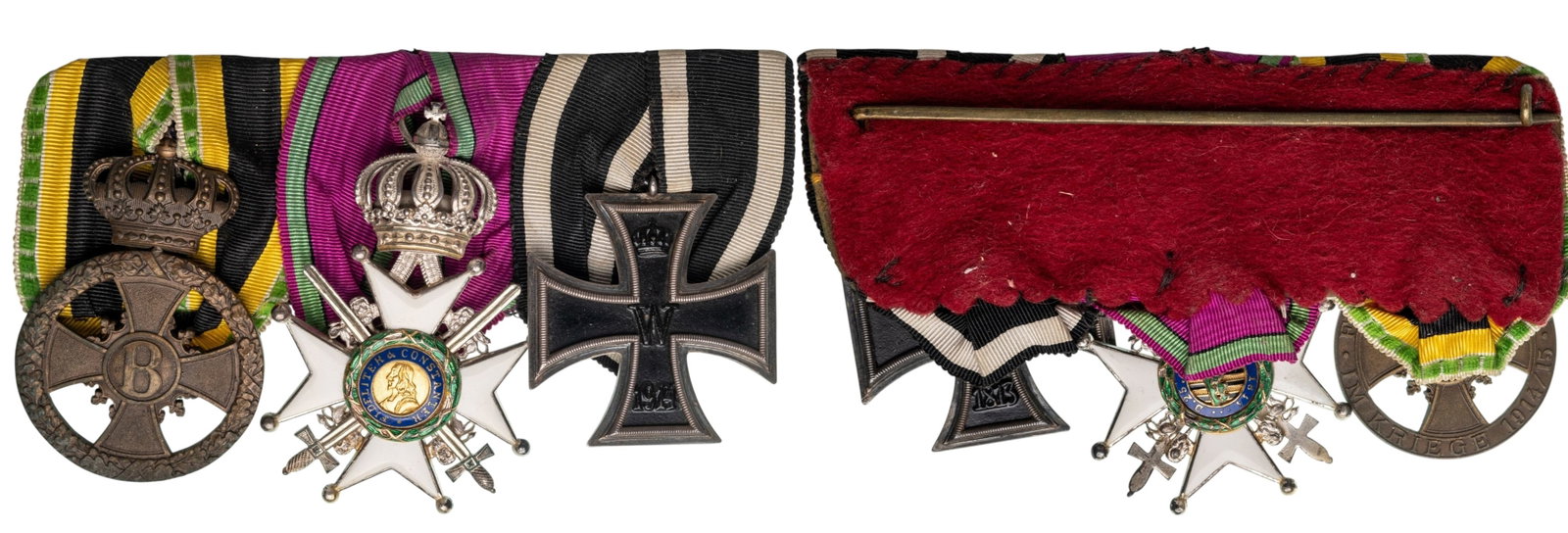 THE COLLECTION OF ORDERS AND MEDALS BARS - Bar of 3 (1 of 1)