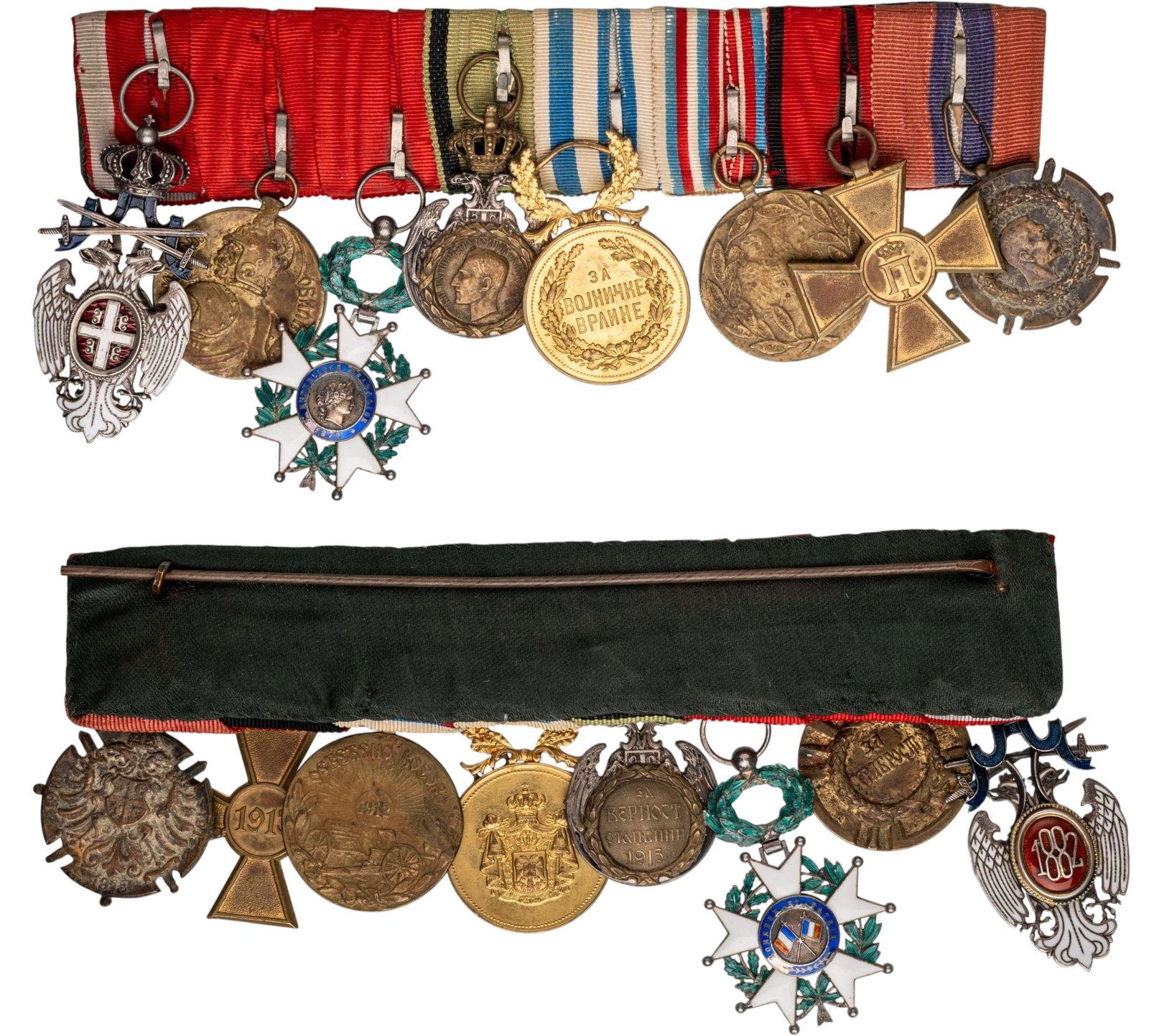 THE COLLECTION OF ORDERS AND MEDALS BARS - Bar of 8 (1 of 1)