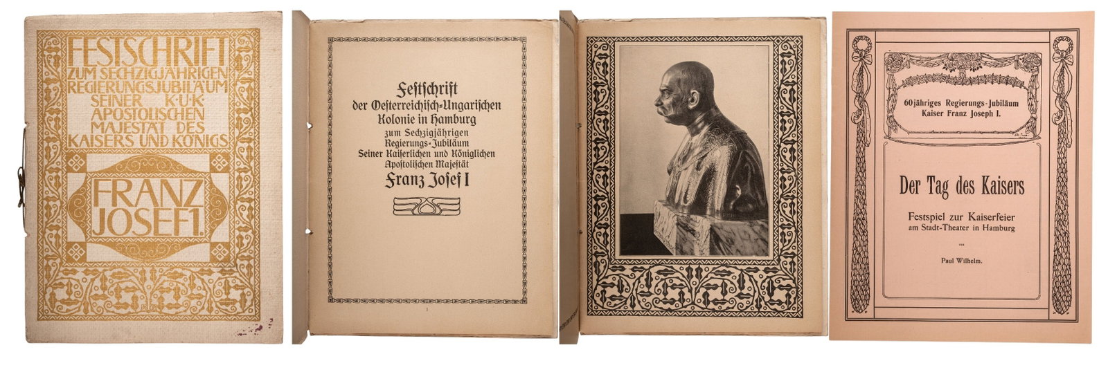 60th Reign Anniversary of Emperor Franz Joseph Journal of the Austro-Hungarian Colony in Hamburg, (1 of 1)