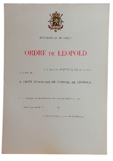 ORDER OF LEOPOLD (1 of 1)