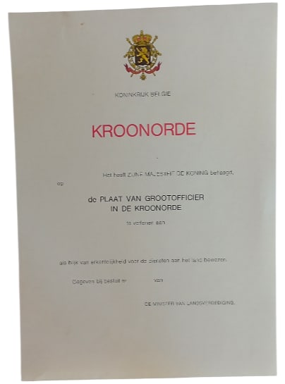 ORDER OF THE CROWN (1 of 1)