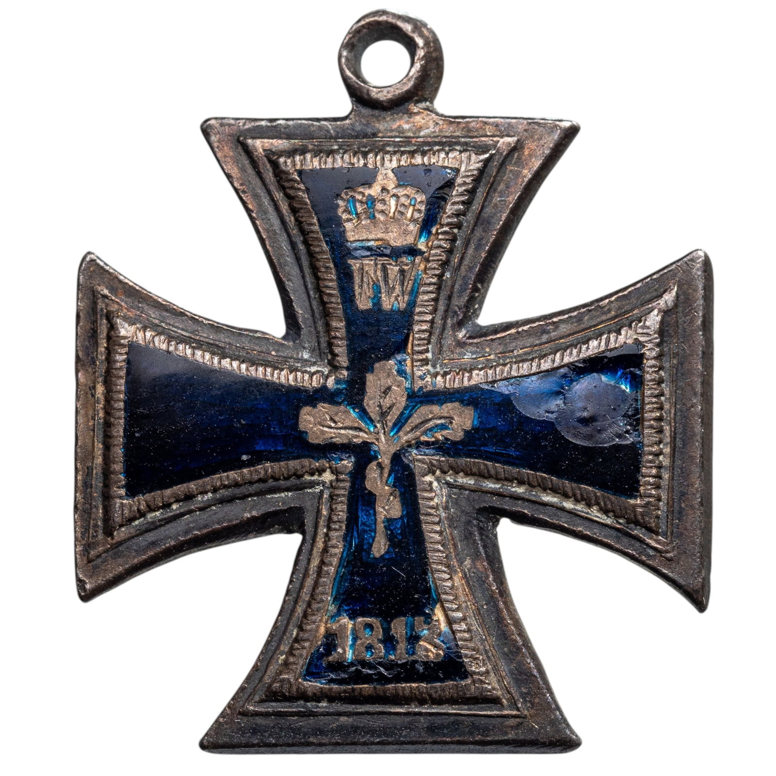 Iron Cross, 1st WW, 2nd Class, 1914 Type.: 2nd Class Miniature, instituted in 1914. Breast Badge, 17x15 mm, Silver, original suspension ring. Scarce! R! I
