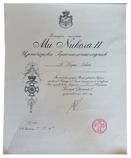 Order of Prince Danilo I (1 of 1)