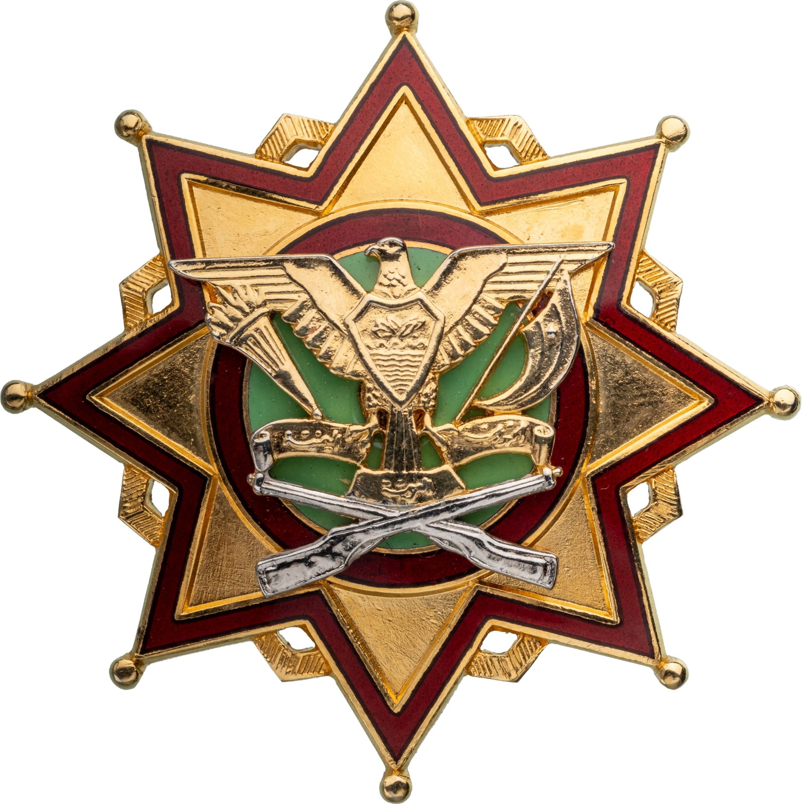 Order of 26 September: 3rd Class, Military Division, instituted in 1962. Breast Star, 49 mm, gilt Silver, enameled, thin pin on reverse . A superb order, in best condition! I R!
